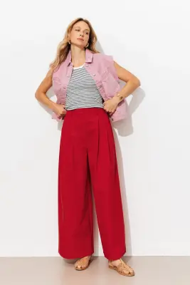 Pantalon large à pinces — photo 2
