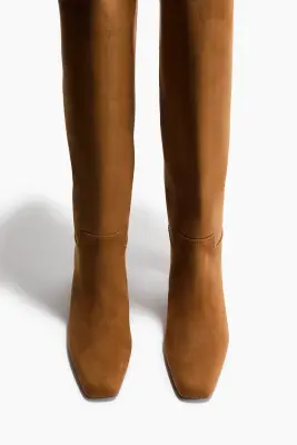 Bottes de hauteur genou - Beige foncé — photo 3