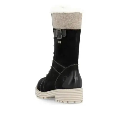Bottines Remonte D0W72-03 Noires - Lacets Grande Pointure Femme — photo 3