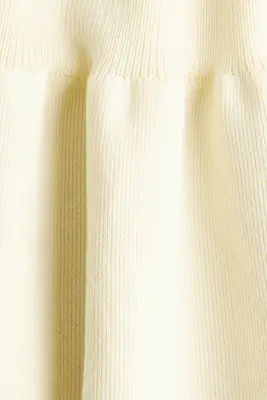 Top péplum en maille - Crème — photo 4