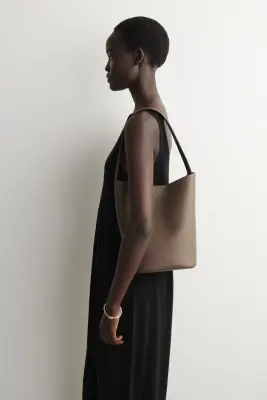 MINI SAC CABAS PARADIGM - CUIR - BRUN CLAIR — photo 1