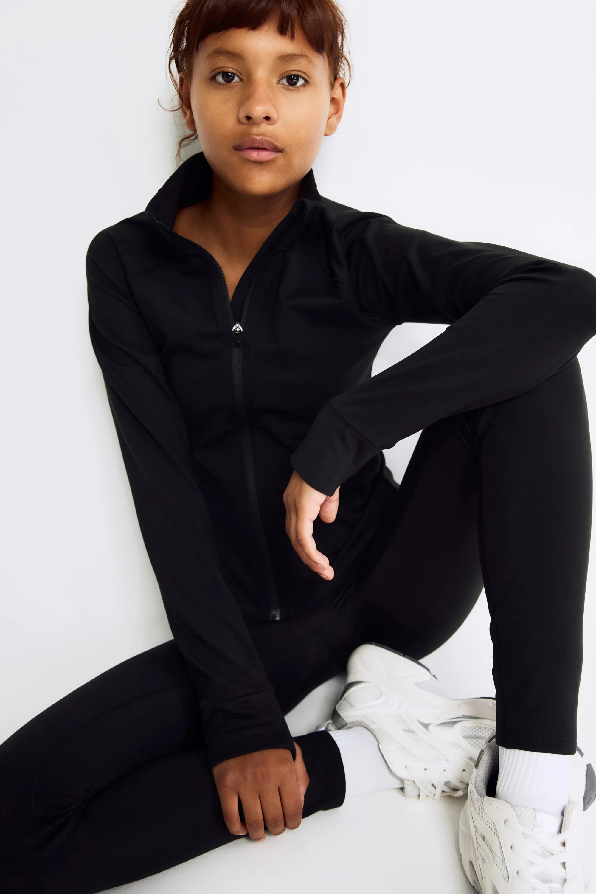 Veste de sport chaude Fleece SoftMove™ - Noir