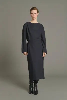 ROBE JULIA DARK NAVY — photo 1