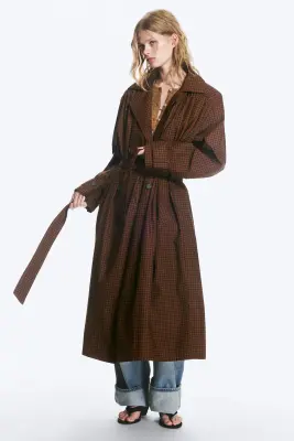 Trench oversize - Marron — photo 3