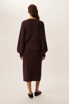 Jupe Brenda Marine/Berry — photo 4