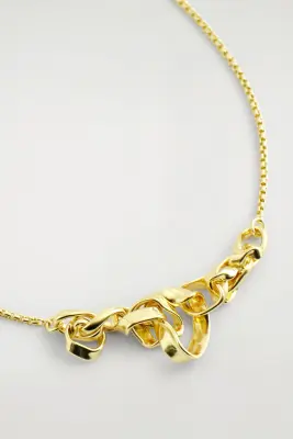 COLLIER FAÇON RUBAN TORSADÉ - DORÉ — photo 2