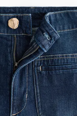 Wide High Jeans - Bleu denim foncé — photo 4