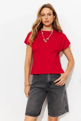 T-shirt à pinces Femme — photo 2
