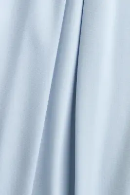 Pantalon à effet drapé avec taille élastique - Bleu clair — photo 3