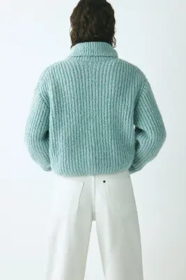 Gilet zippé - Turquoise clair — photo 3