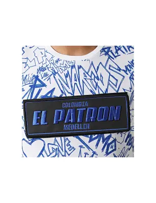 Tee shirt El Patron blanc bleu — photo 2