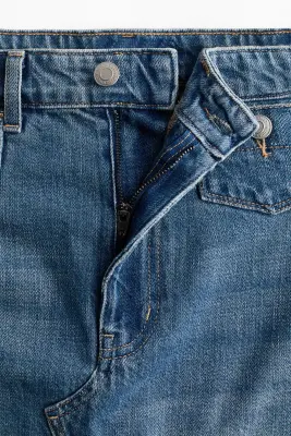 Jupe trapèze en denim - Bleu denim — photo 3