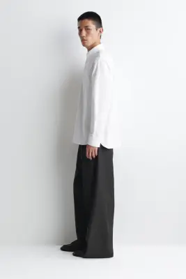 CHEMISE OXFORD EN COTON - BLANC — photo 3