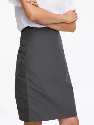 Jupe crayon en coton et nylon - gris — photo 3