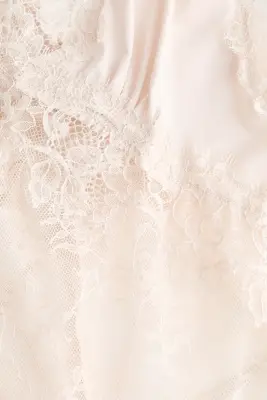Body en microfibre et dentelle - Beige pâle — photo 5