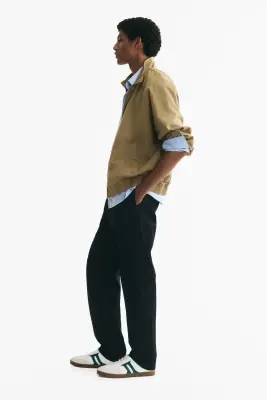 Chino Relaxed Fit en twill de coton - Bleu marine — photo 3