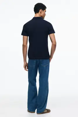 Polo Slim Fit - Bleu marine — photo 3