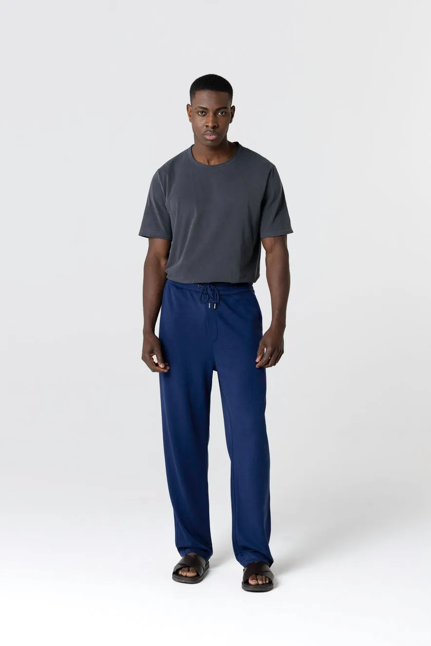 Pantalon Bleu en Lyocel, Tencel / Coton Organique