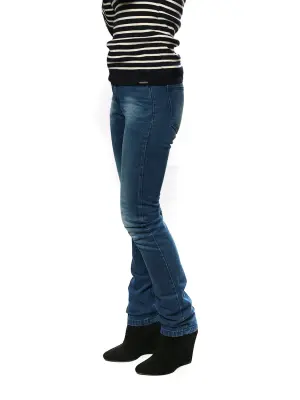 Jean slim fit en denim bleu foncé effet délavé Px boutique 200€ Taille XS — photo 3
