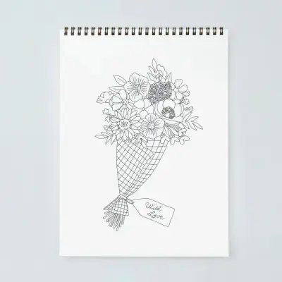 Carnet de coloriage pour adultes Cactus & Plants — photo 4