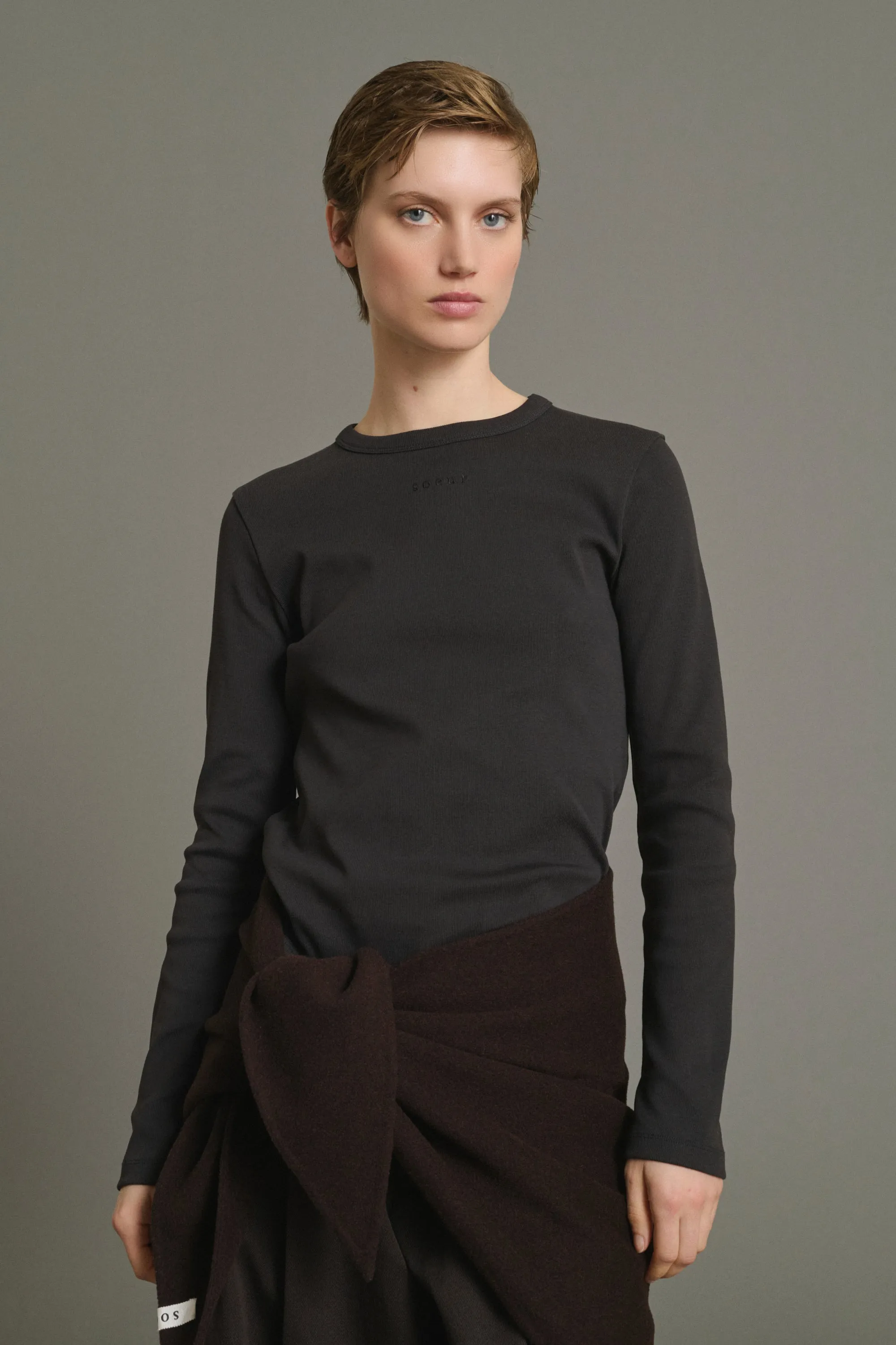 TEE-SHIRT FLAVIE CHARBON