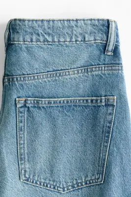 Barrel Regular Waist Ankle Jeans - Bleu denim — photo 4