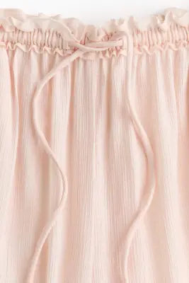 Pantalon à cordon avec jambes ballon - Rose pêche clair — photo 5