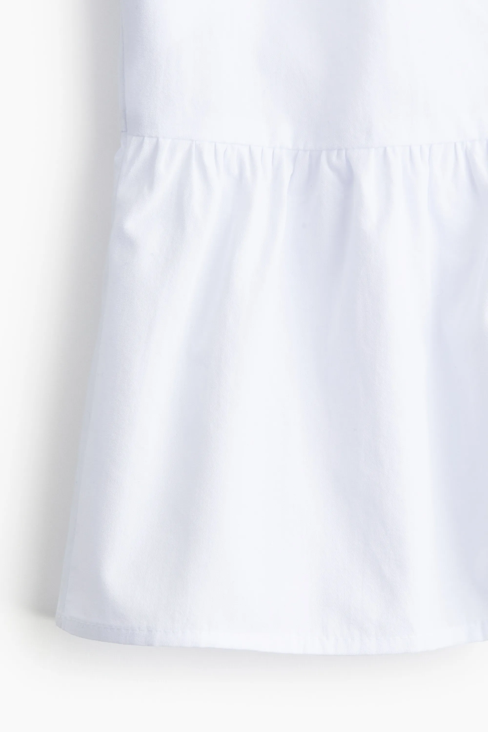 Blouse à nouer en popeline - Blanc