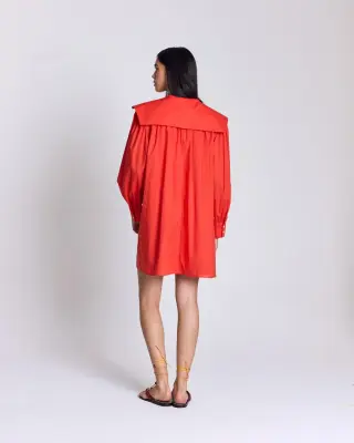 Robe Celestine rouge coquelicot — photo 5