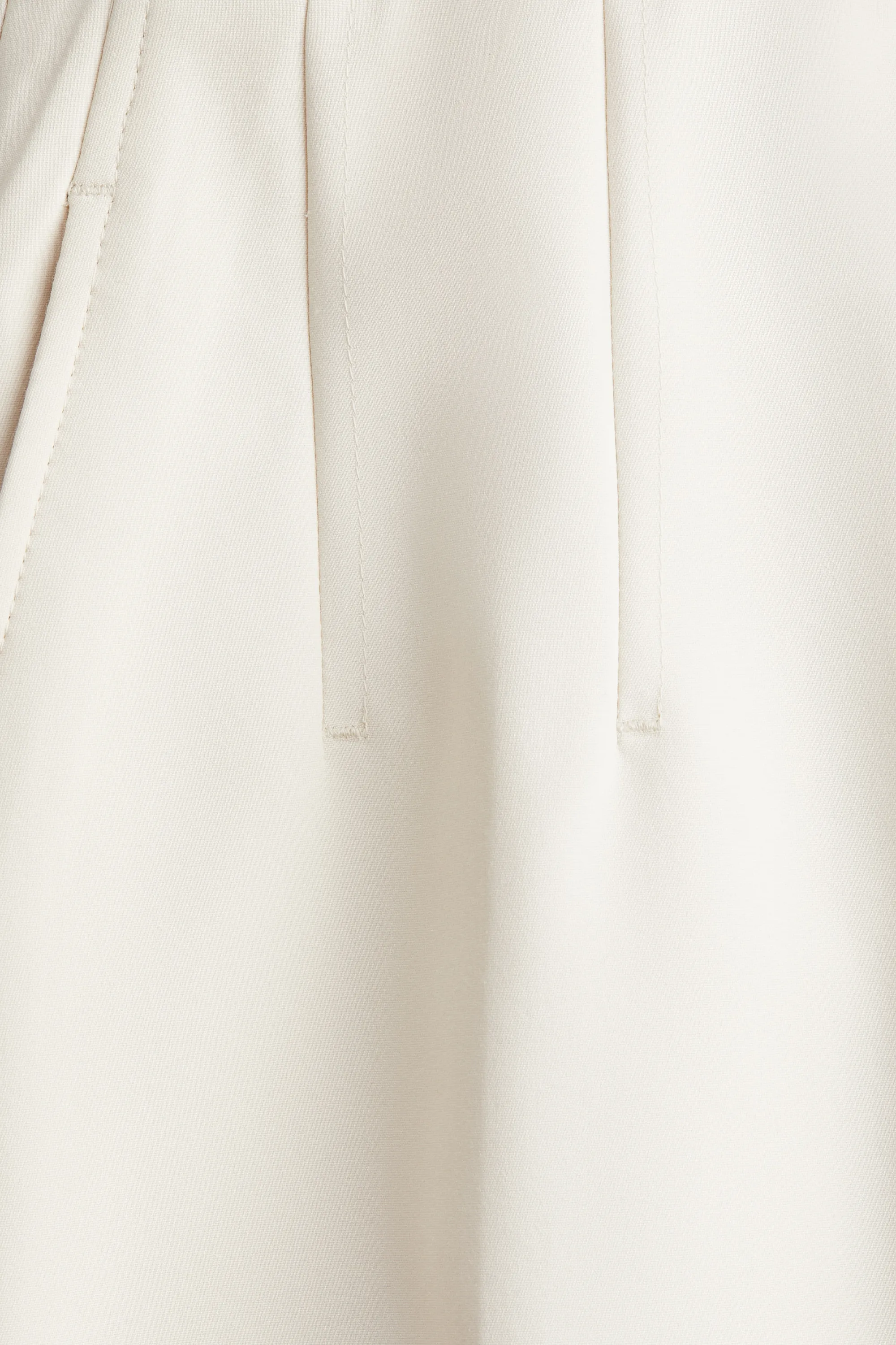 Jupe-culotte à pinces - Crème