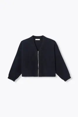 Gilet zippé col V Femme