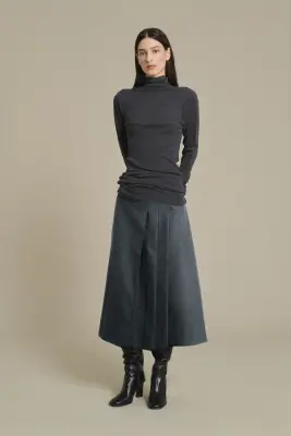 JUPE VARNA GRIS CHINÉ — photo 1