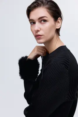 Gilet zippé - Noir — photo 2