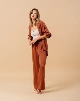 Pantalon Matisse chocolat – Grace & Mila — photo 3