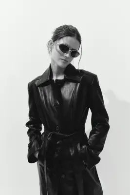 Lunettes de soleil ovales - Doré — photo 1