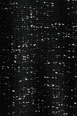 Jupe crayon en bouclette - Noir chiné — photo 5