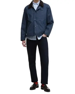 OS Transport Wax Jacket Washed Cobalt — photo 4