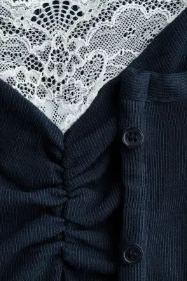 Ensemble 2 pièces gilet et top - Bleu foncé — photo 4