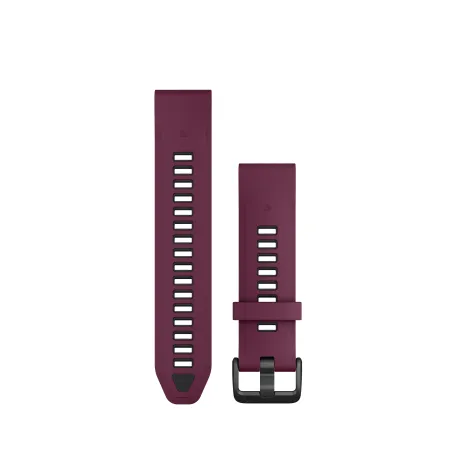 Bracelet Garmin Quickfit 20mm silicone merlot / graphite 010-13391-04