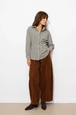 Chemise cintrée à carreaux — photo 5