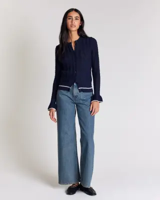 Cardigan Adriana bleu marine — photo 3