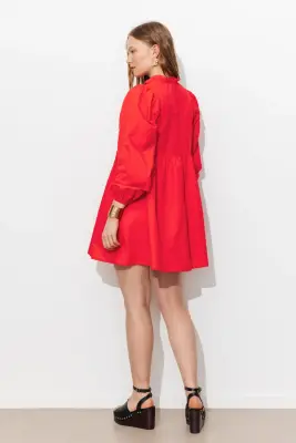 Robe unie plumetis Femme — photo 4