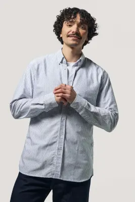 La chemise oxford - Rayures bleues — photo 4