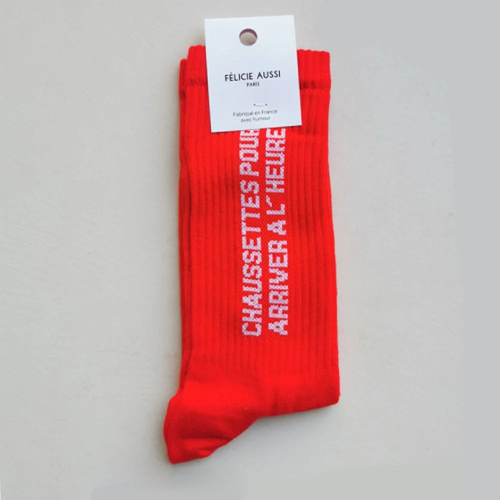 Chaussettes Pour arriver à l'heure - Félicie Aussi