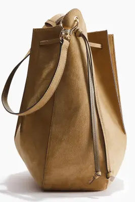 Sac porté épaule plissé - Beige — photo 1
