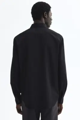 Chemise Slim Fit repassage facile - Noir — photo 3