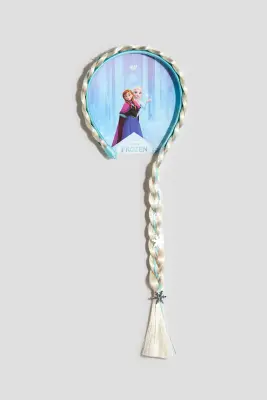 Serre-tête avec tresse - Turquoise/La Reine des neiges — photo 1