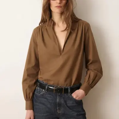 Blouse Juulivo brown - LAURENCE BRAS — photo 2