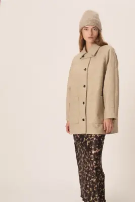 Manteau Yiman Ecru — photo 4