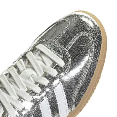 Adidas Mujer Samba OG Silver Metallic Cracked Leather — photo 5
